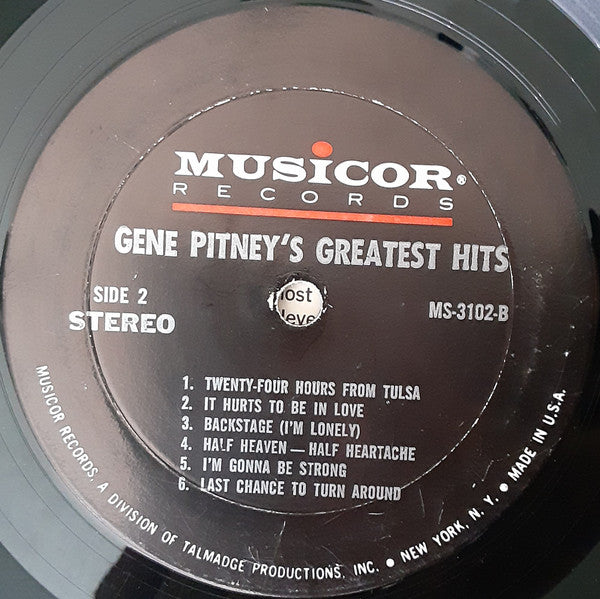 Gene Pitney : Greatest Hits Of All Times (LP, Comp, Mon)