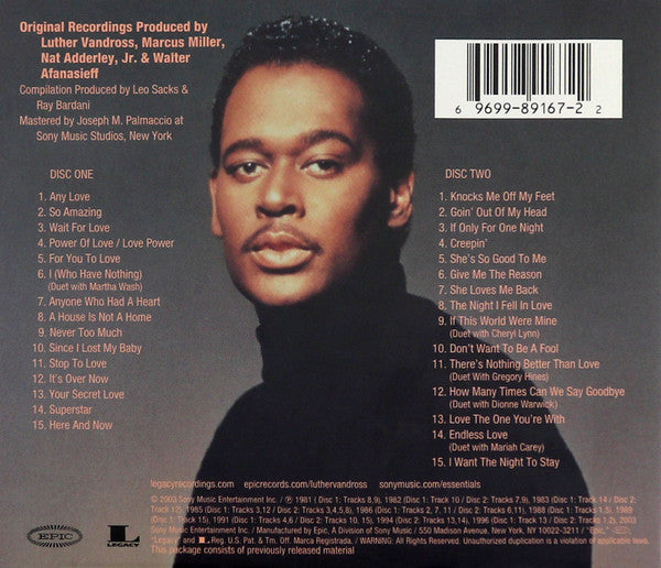 Luther Vandross : The Essential Luther Vandross (2xCD, Comp, RM)