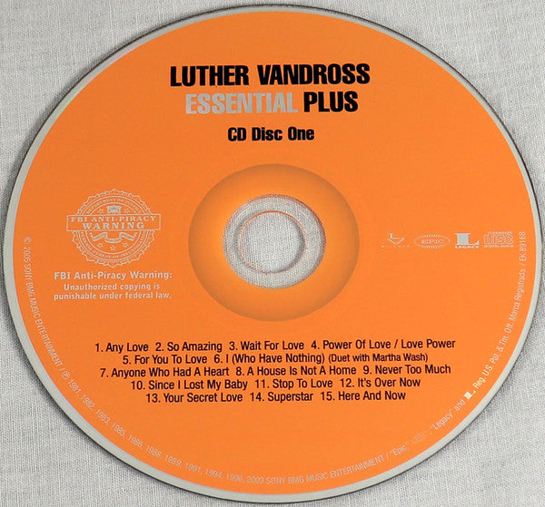 Luther Vandross : The Essential Luther Vandross (2xCD, Comp, RM)