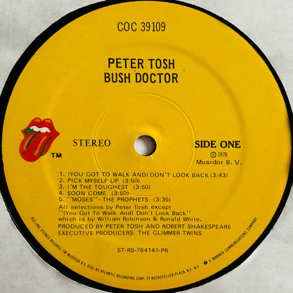 Peter Tosh : Bush Doctor (LP, Album, Pre)