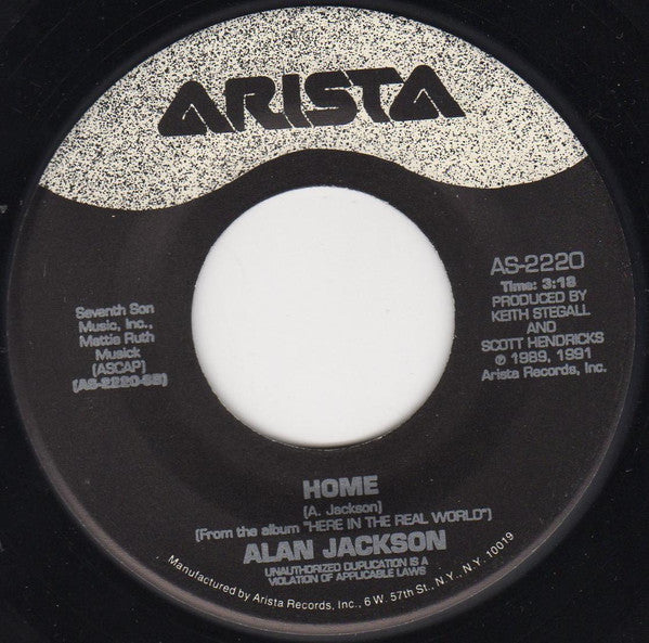 Alan Jackson (2) : Don't Rock The Jukebox (7", Single)