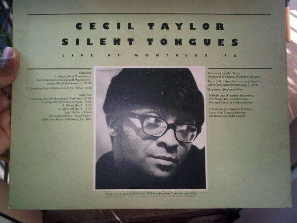 Cecil Taylor : Silent Tongues (Live At Montreux '74) (LP, Album)
