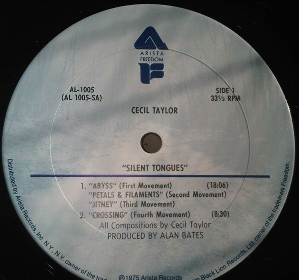 Cecil Taylor : Silent Tongues (Live At Montreux '74) (LP, Album)