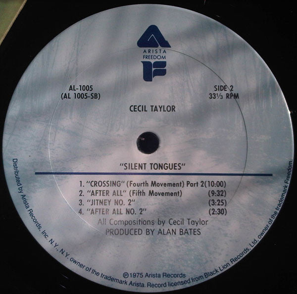 Cecil Taylor : Silent Tongues (Live At Montreux '74) (LP, Album)