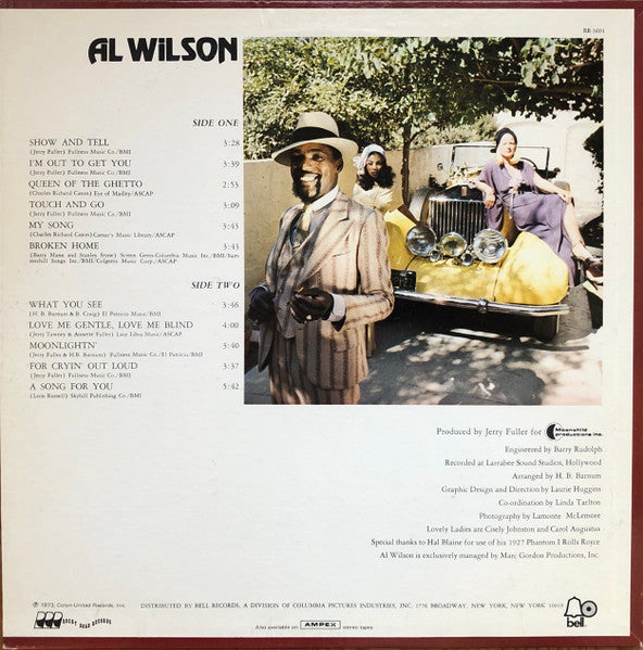 Al Wilson : Show And Tell (LP, Album, PRC)