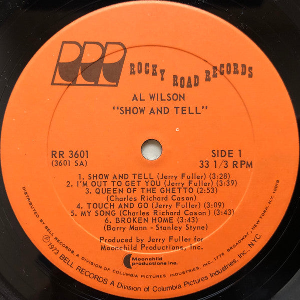 Al Wilson : Show And Tell (LP, Album, PRC)