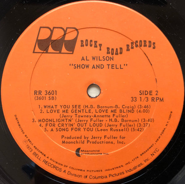 Al Wilson : Show And Tell (LP, Album, PRC)