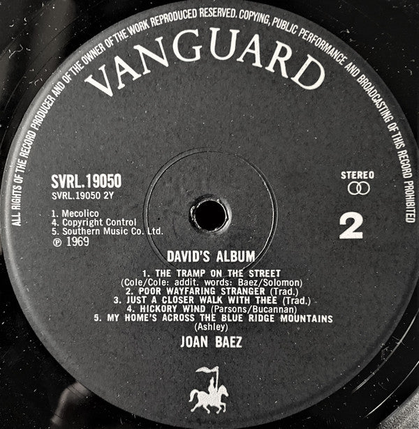 Joan Baez : David's Album (LP, Album)