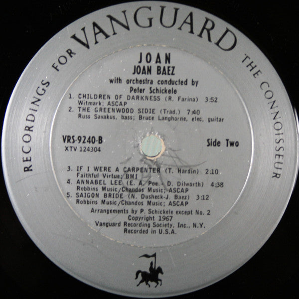 Joan Baez : Joan (LP, Album, Mono, Pit)