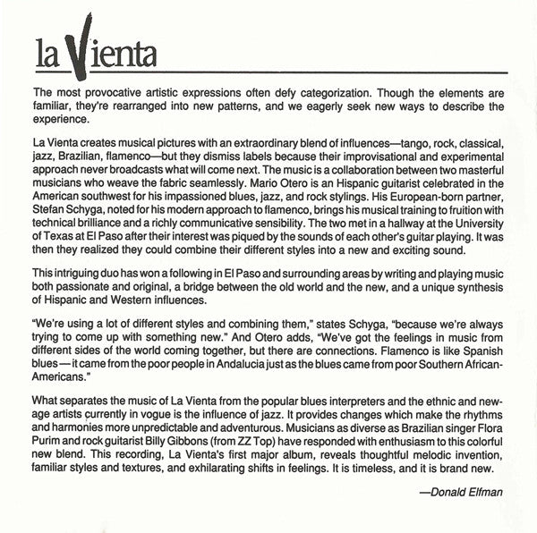 La Vienta : Jazzmenco (CD, Album, Club)