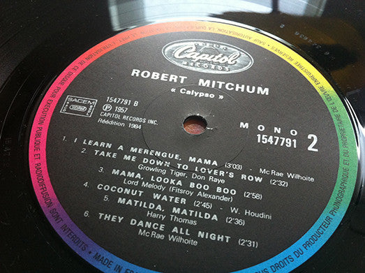 Robert Mitchum : Calypso - Is Like So... (LP, Mono, RE)
