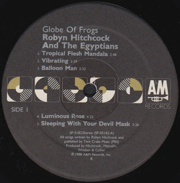 Robyn Hitchcock And The Egyptians* : Globe Of Frogs (LP, Album, EMW)
