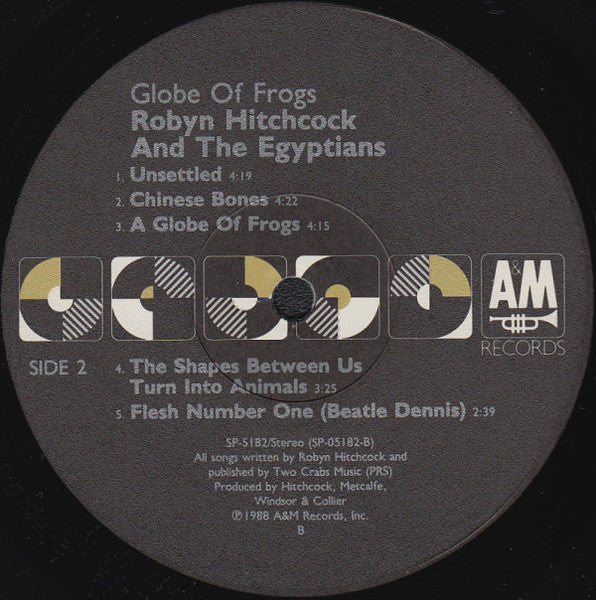 Robyn Hitchcock And The Egyptians* : Globe Of Frogs (LP, Album, EMW)