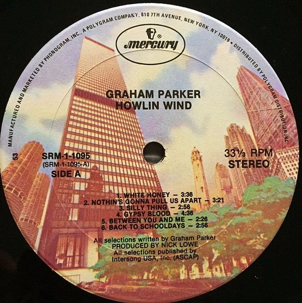 Graham Parker : Howlin Wind (LP, Album, Kee)