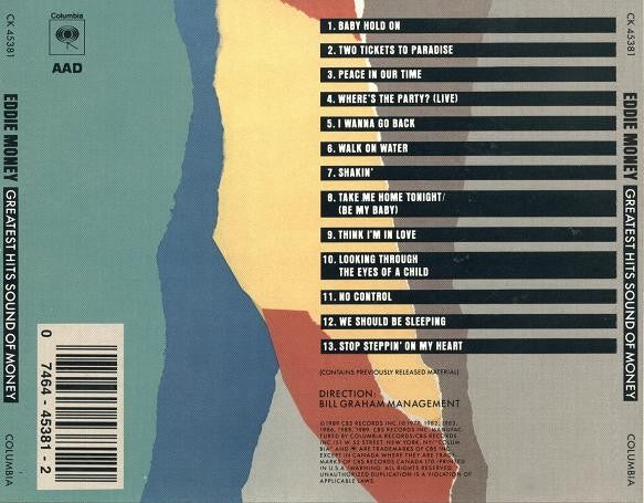 Eddie Money : Greatest Hits - Sound Of Money (CD, Comp, Col)