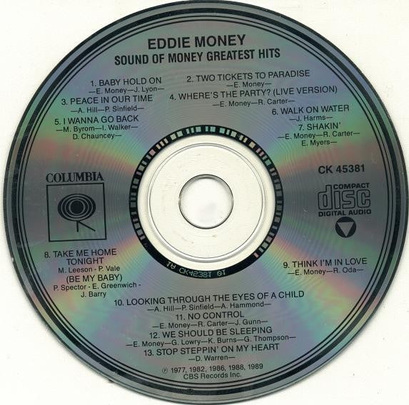 Eddie Money : Greatest Hits - Sound Of Money (CD, Comp, Col)