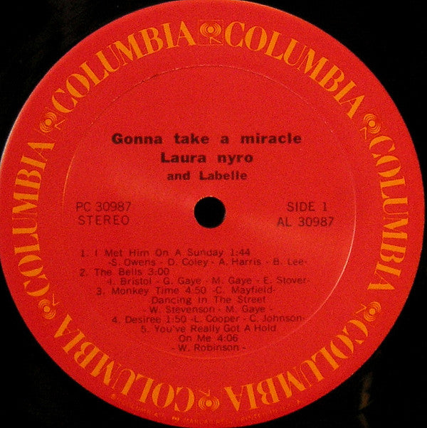 Laura Nyro And LaBelle : Gonna Take A Miracle (LP, Album, RE, Car)
