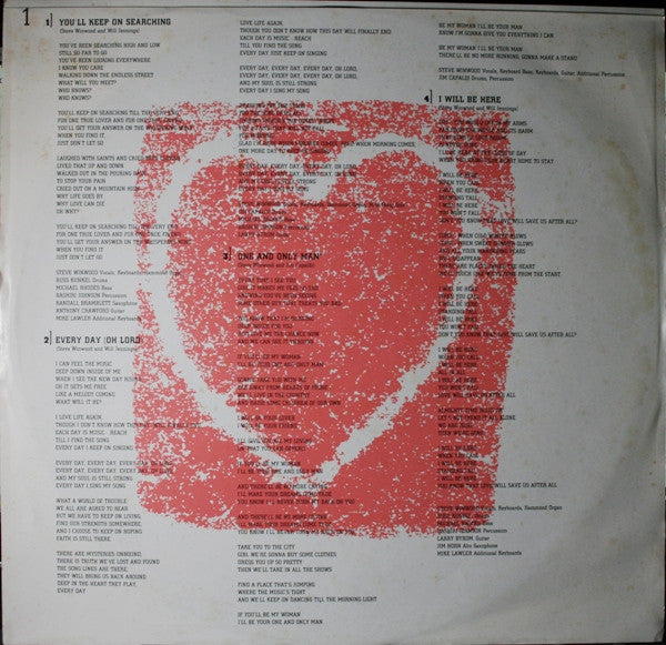 Steve Winwood : Refugees Of The Heart (LP, Album, Club)