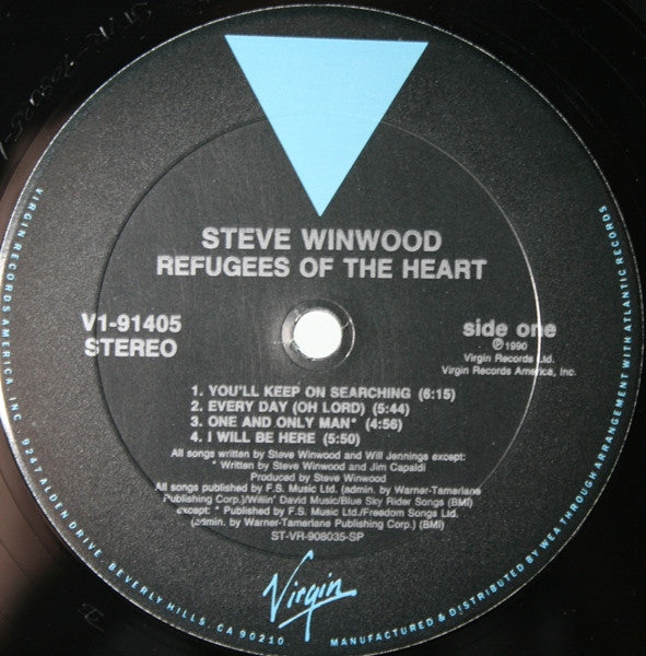 Steve Winwood : Refugees Of The Heart (LP, Album, Club)