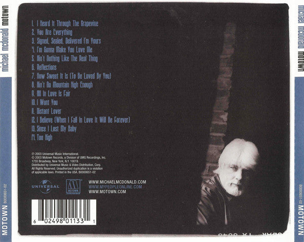 Michael McDonald : Motown (CD, Album)