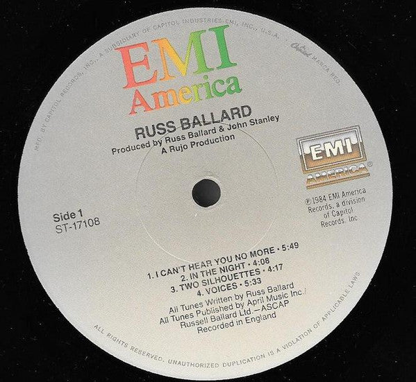 Russ Ballard : Russ Ballard (LP, Album, Jac)