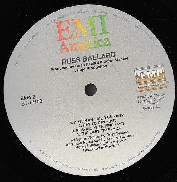 Russ Ballard : Russ Ballard (LP, Album, Jac)