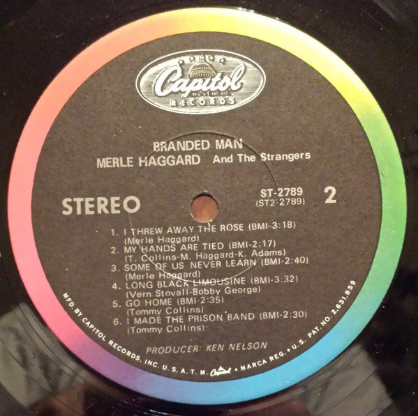 Merle Haggard And The Strangers (5) : Branded Man (LP, Album)