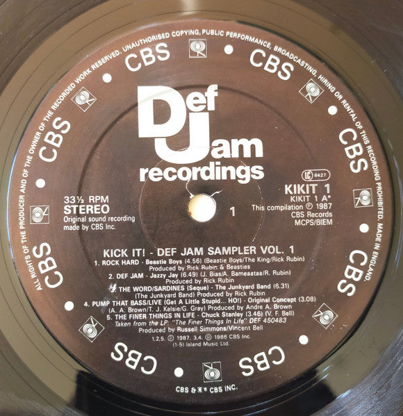 Various : Kick It! The Def Jam Sampler Volume One (LP, Comp)