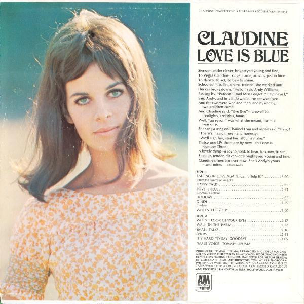 Claudine Longet : Love Is Blue (LP, Album, Ter)