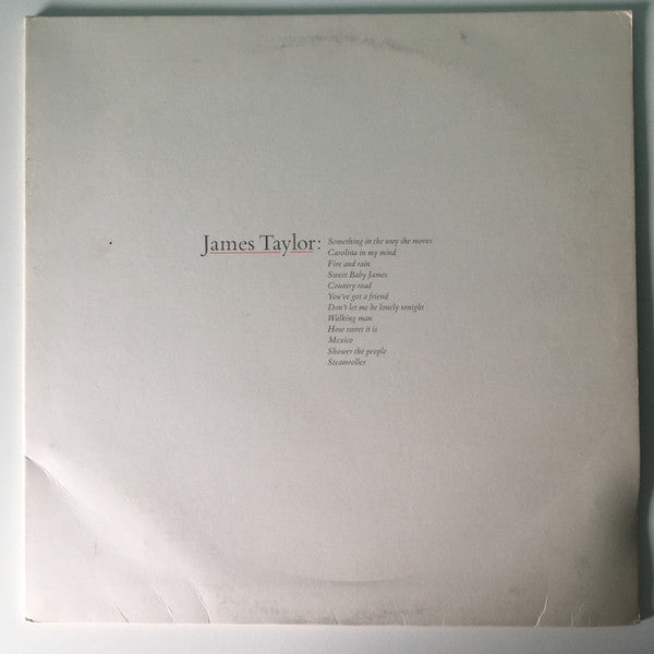 James Taylor (2) : James Taylor's Greatest Hits (LP, Comp, RE, Jac)