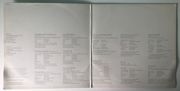 James Taylor (2) : James Taylor's Greatest Hits (LP, Comp, RE, Jac)