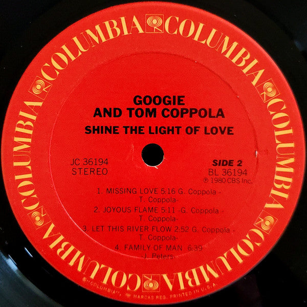 Googie* And Tom Coppola : Shine The Light Of Love (LP, Album)