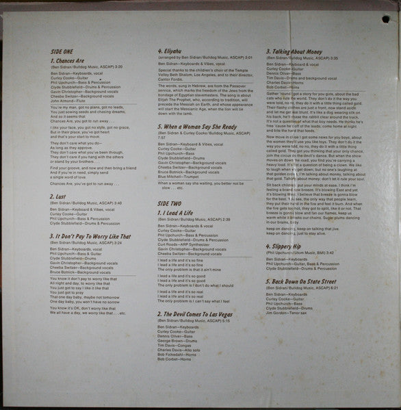 Ben Sidran : I Lead A Life (LP, Album)
