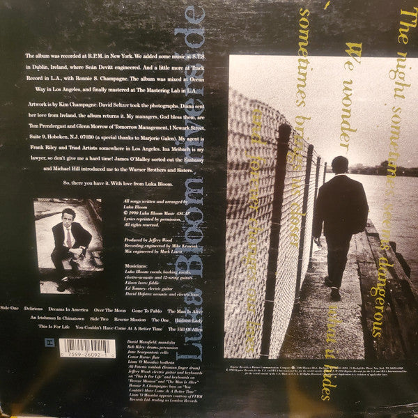 Luka Bloom : Riverside (LP, Album)