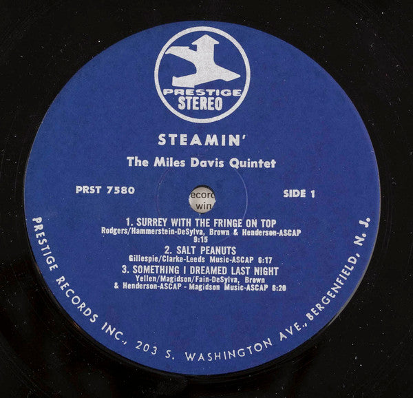 The Miles Davis Quintet : Steamin' (LP, Album, RE, RM)