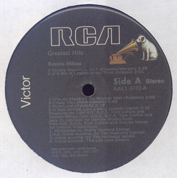 Ronnie Milsap : Greatest Hits (LP, Album, Comp)