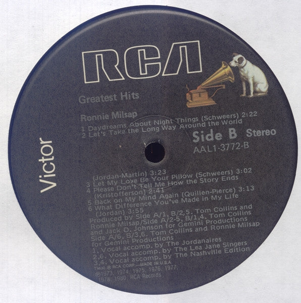Ronnie Milsap : Greatest Hits (LP, Album, Comp)