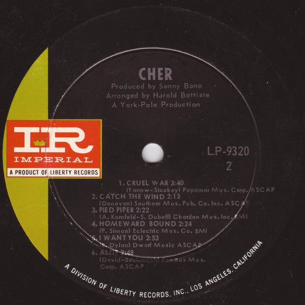 Chér* : Chér (LP, Album, Mono, Ind)