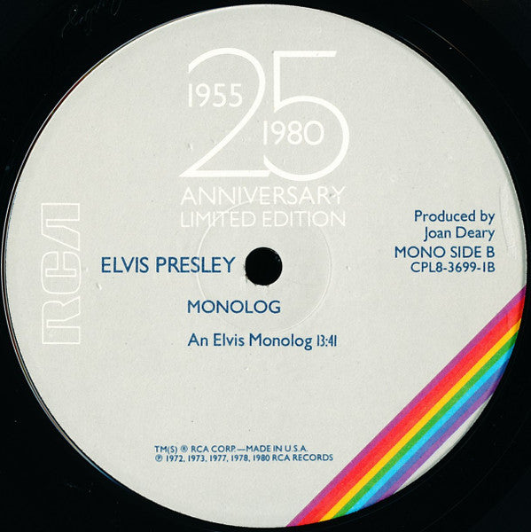 Elvis Aron Presley* : Elvis Aron Presley (1955-1980 - 25 Anniversary) (8xLP, Mono + Box, Ltd, Num)