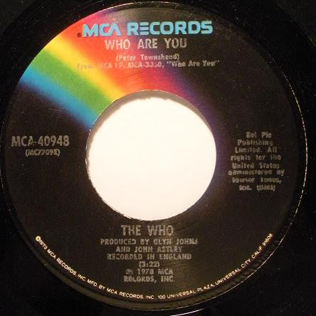 The Who : Who Are You (7", Single)