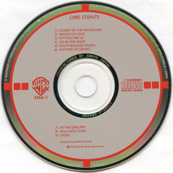 Dire Straits : Dire Straits (CD, Album, RE, Tar)