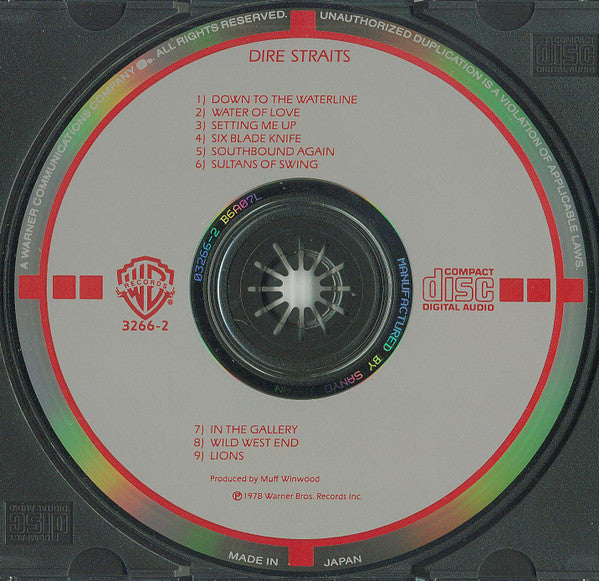 Dire Straits : Dire Straits (CD, Album, RE, Tar)
