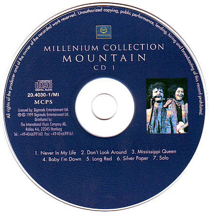 Mountain : Millenium Collection (2xCD, Album)