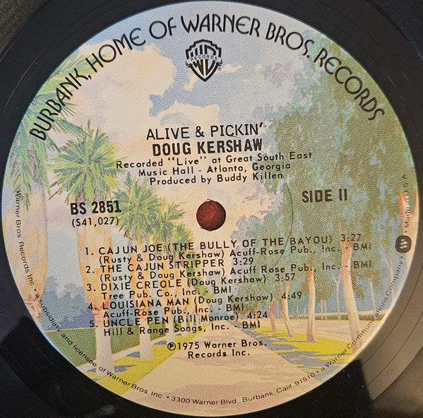 Doug Kershaw : Alive & Pickin' (LP, Album, Win)