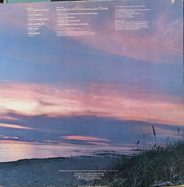 Emerson, Lake & Palmer : Love Beach (LP, Album, Pre)