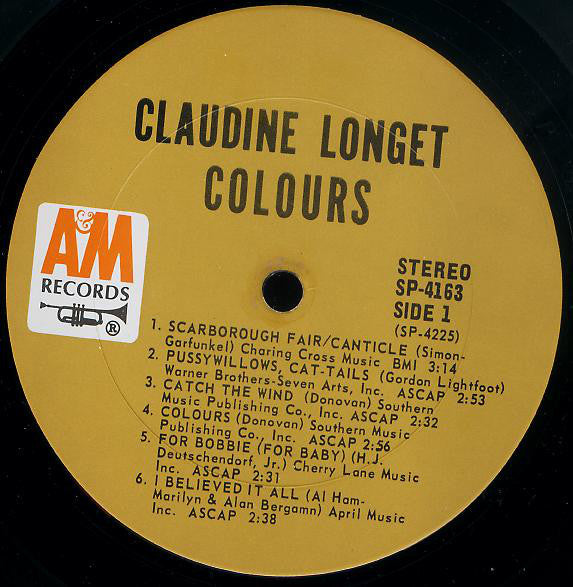 Claudine Longet : Colours (LP, Album, Mon)