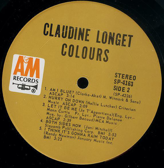 Claudine Longet : Colours (LP, Album, Mon)