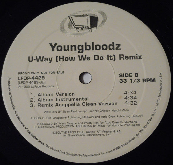 YoungBloodZ : U-Way (How We Do It) (Remix) (12", Promo)