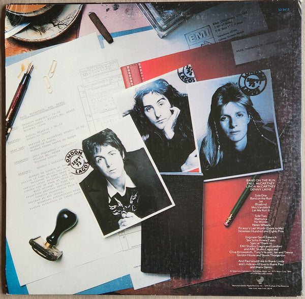 Paul McCartney & Wings* : Band On The Run (LP, Album, Los)