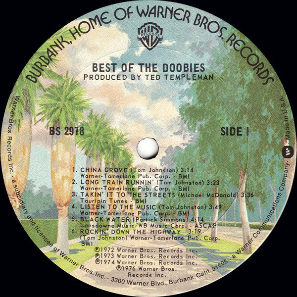 The Doobie Brothers : Best Of The Doobies (LP, Comp, Pit)